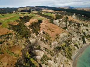 Cape Kidnappers 13th Aerial Side Cliff